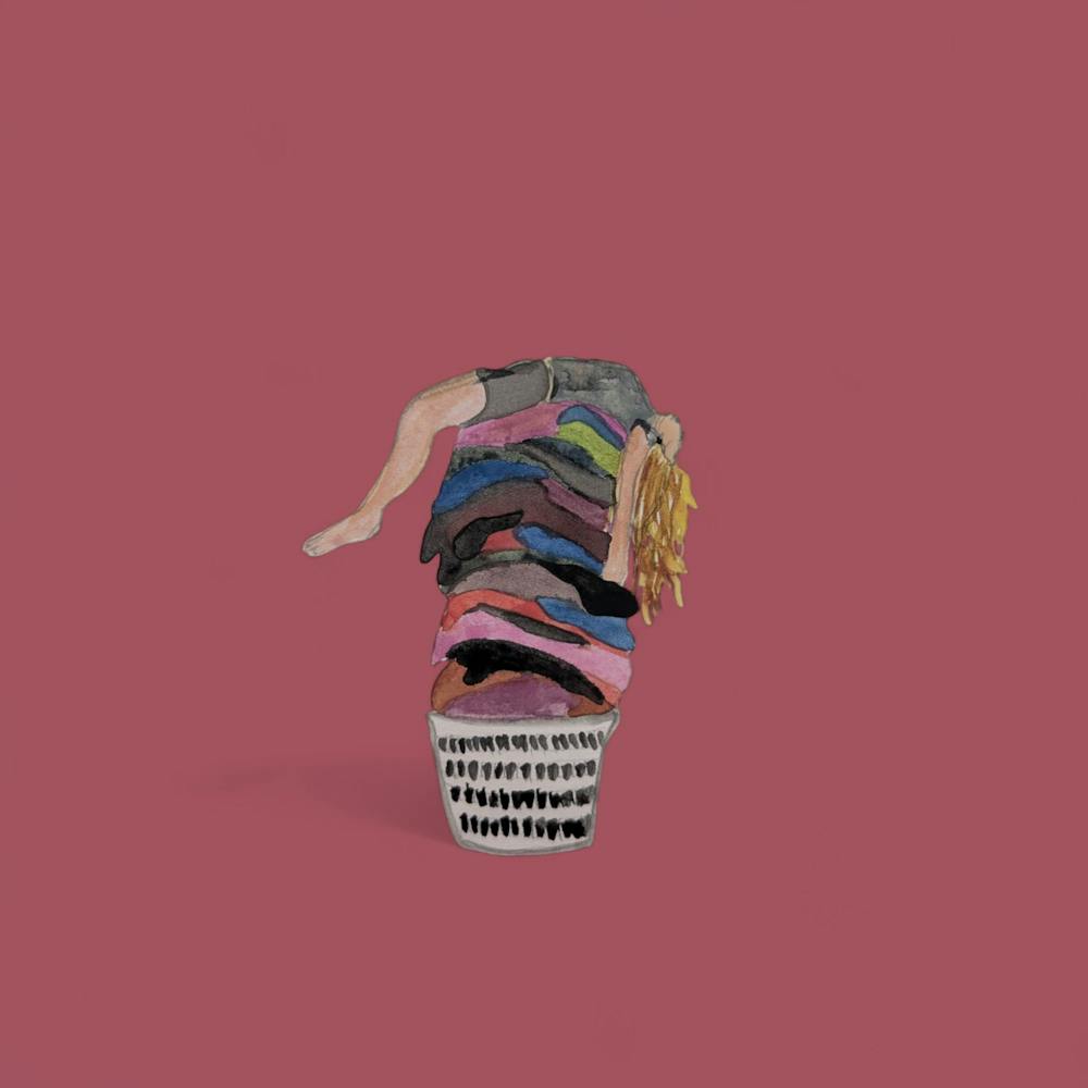 Washing Living Clothes Illustration Watercolour