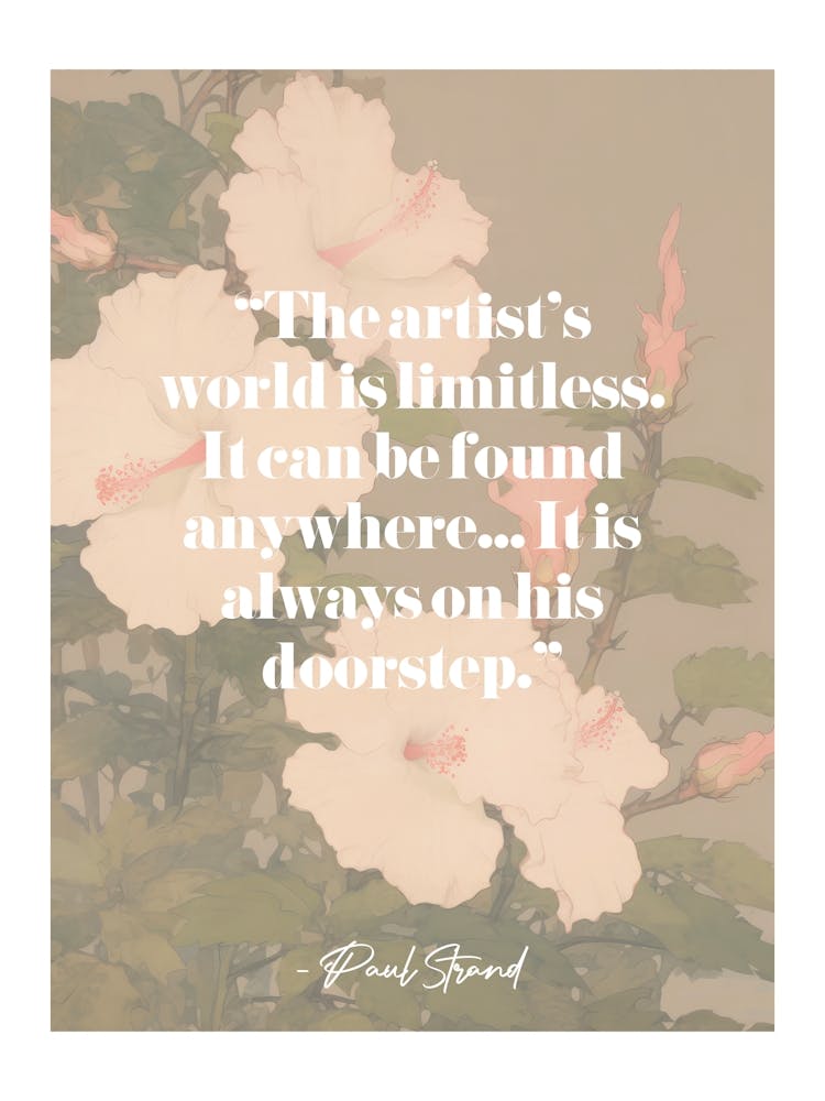 Artist Quote Paul Strand