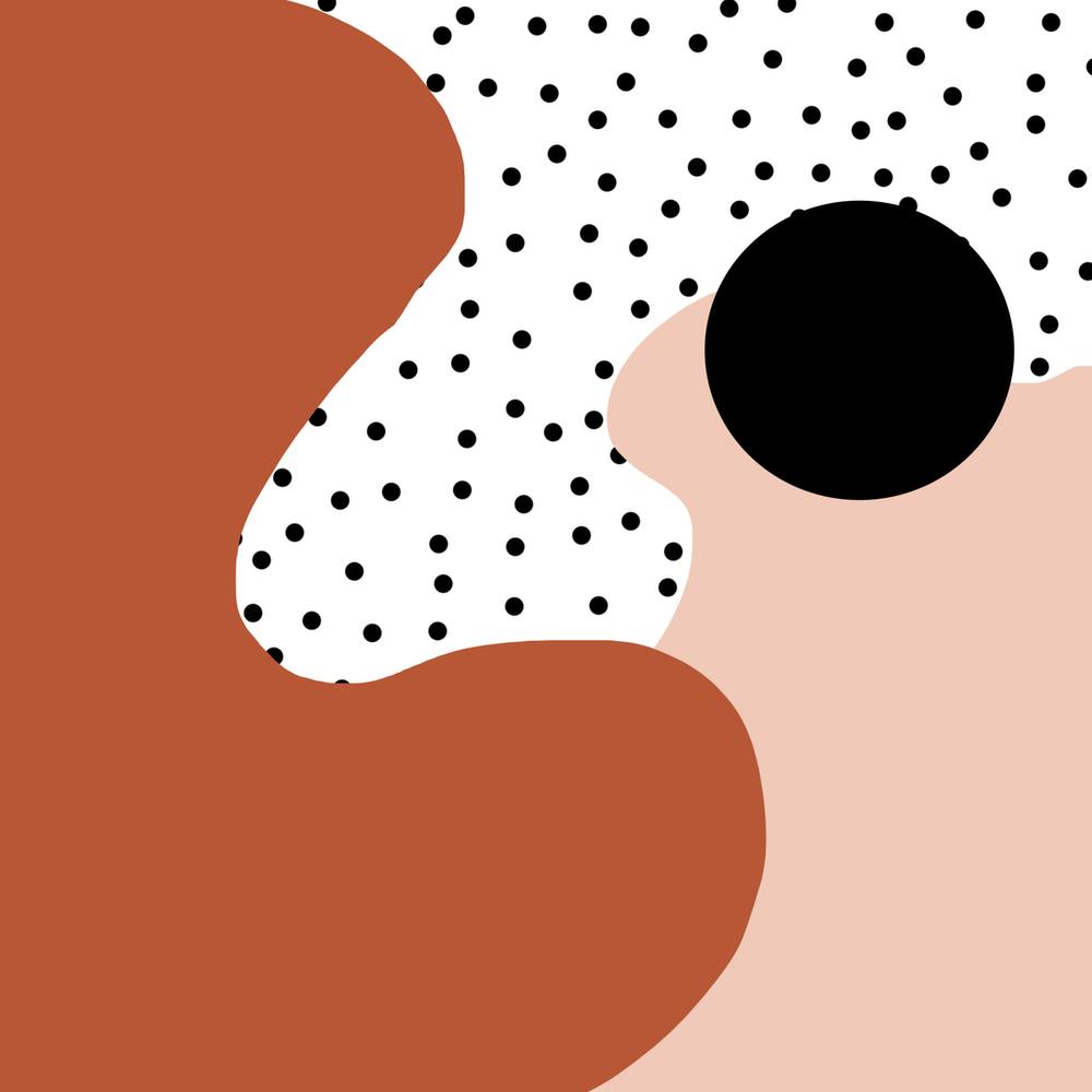 Wavy Abstracts with Polka Dots