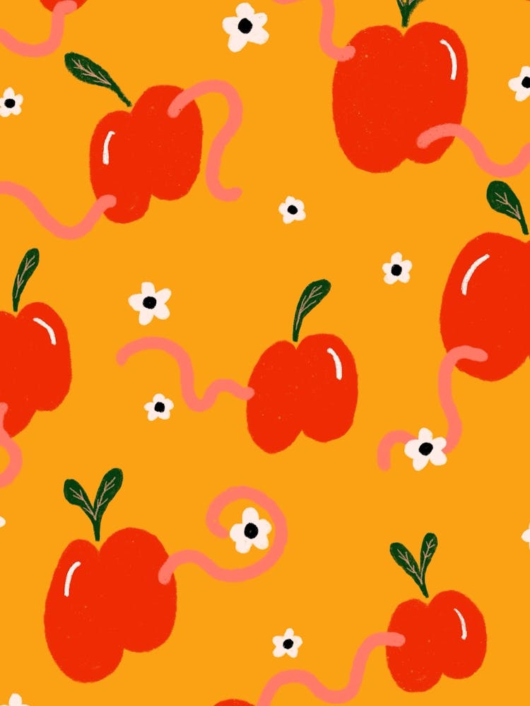 Apple and Worm Pattern