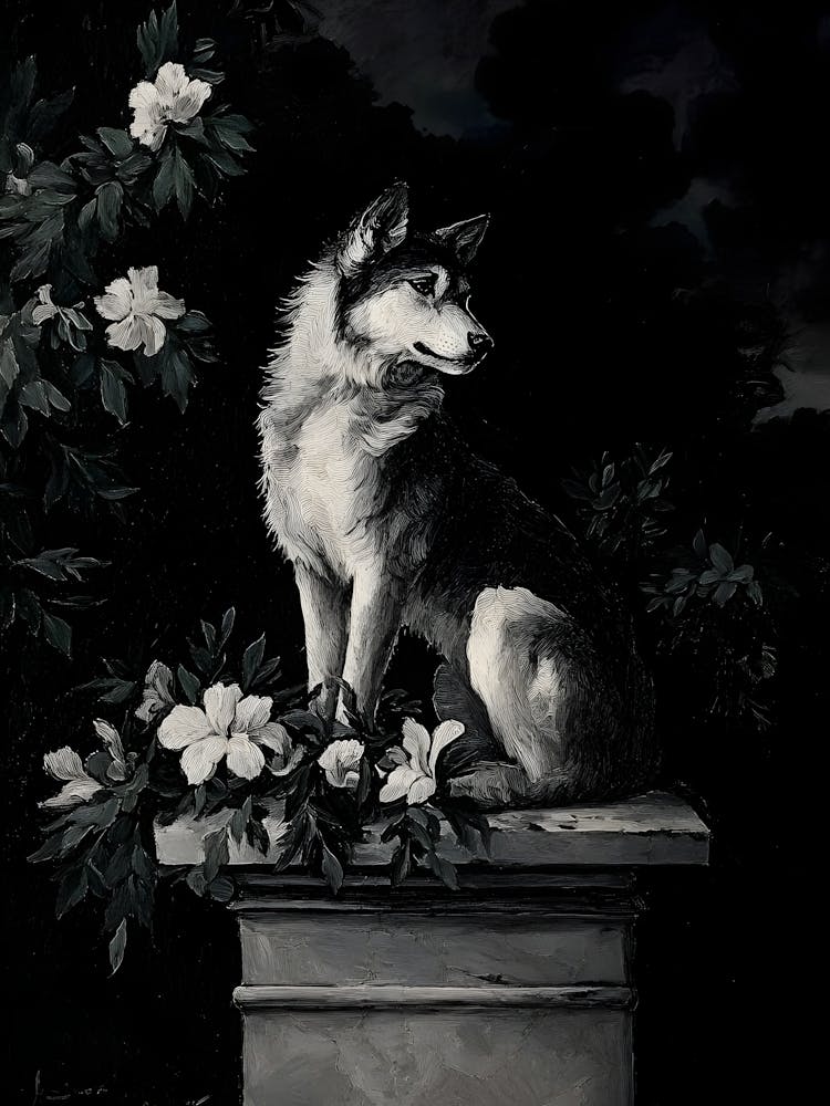 Dark Gothic Wolf In The Night