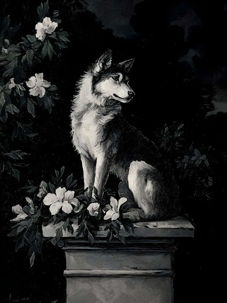 Dark Gothic Wolf In The Night