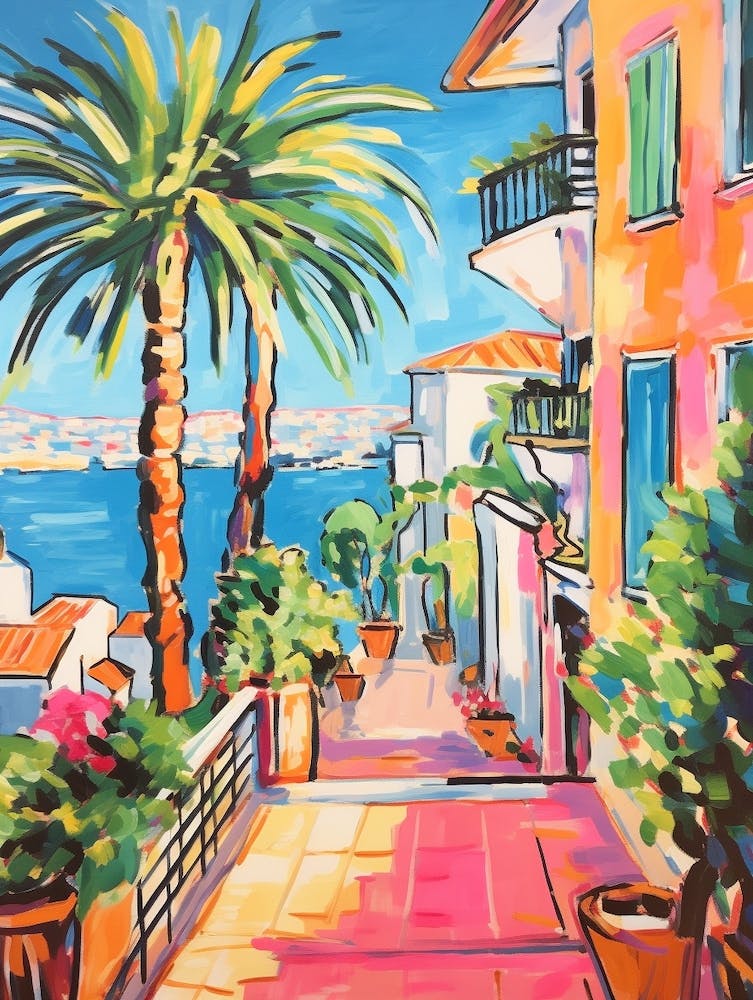 Cannes France 4 Fauvist Painting