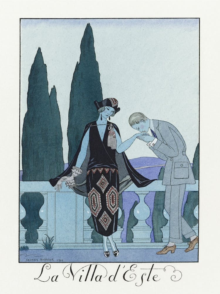 La Villa D'Este, George Barbier