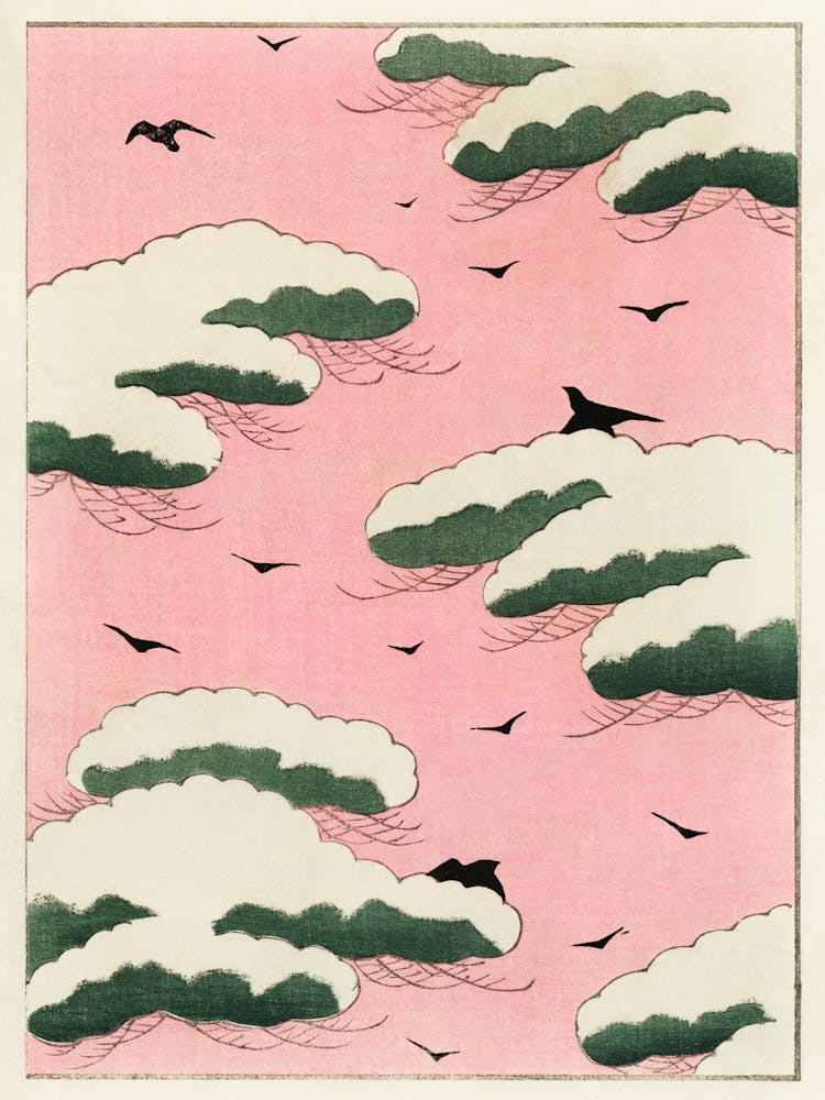 Pink Sky Illustration, Shin Bijutsukai