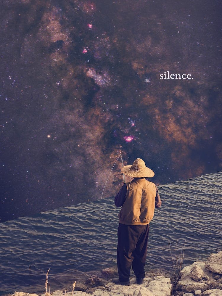 Silence Collage Art