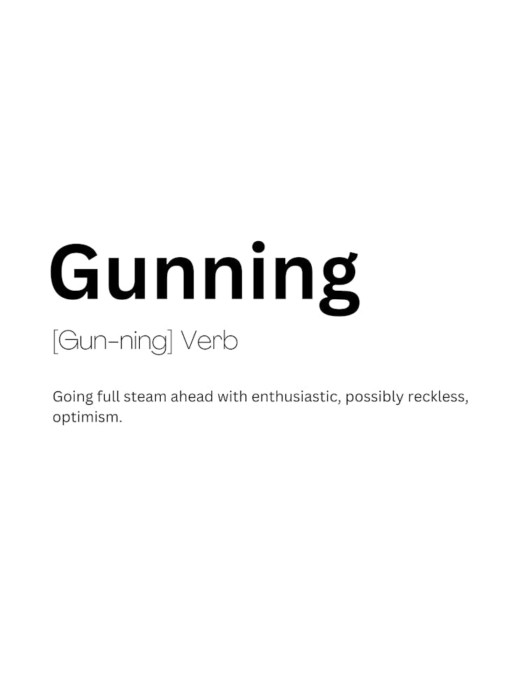 Gunning Definition Meaning