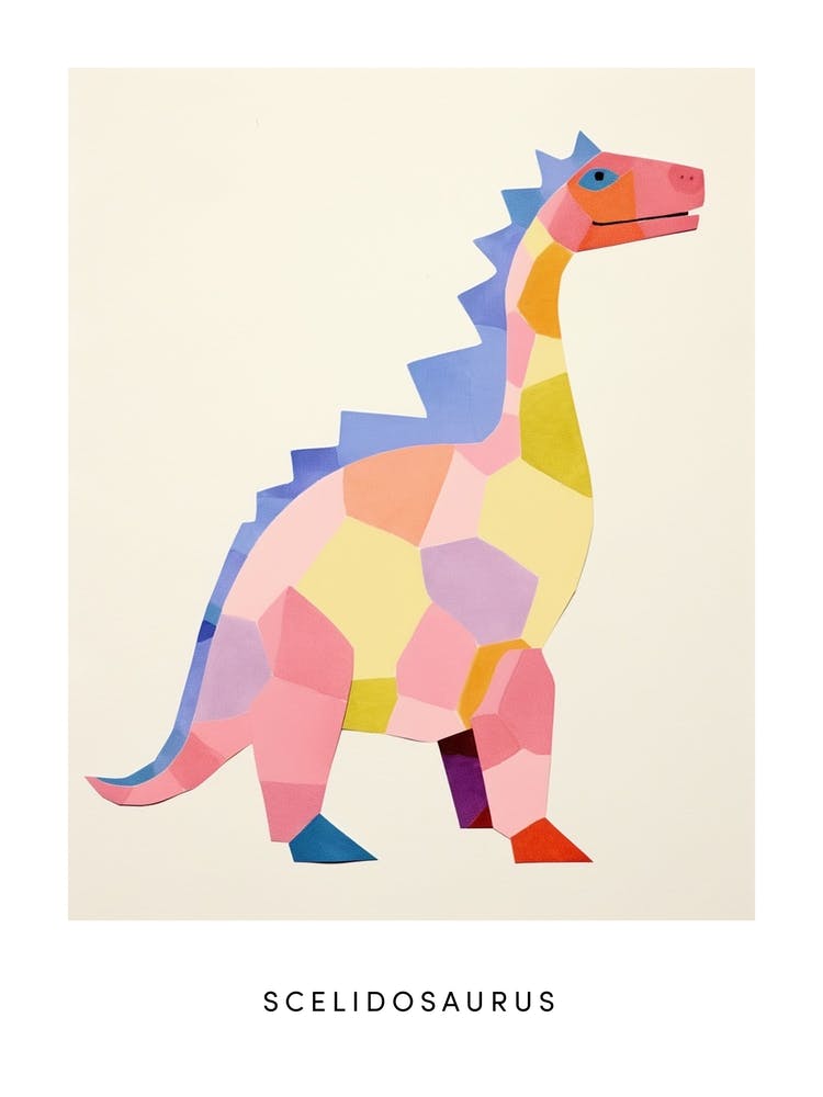 Nursery Dinosaur Art Scelidosaurus 6 Poster