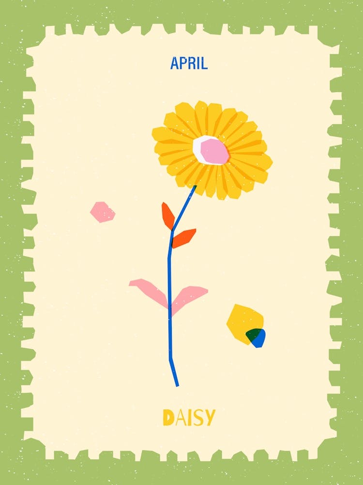 April Birthmonth Flower Daisy