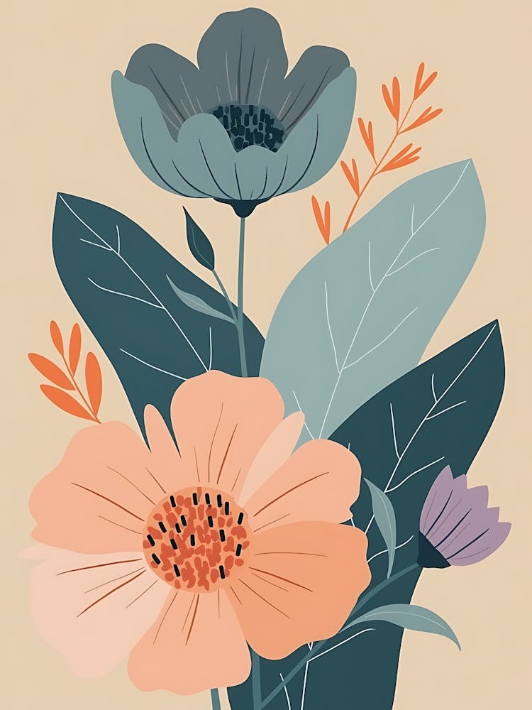 Blush Bloom Harmony Elegant Floral Design