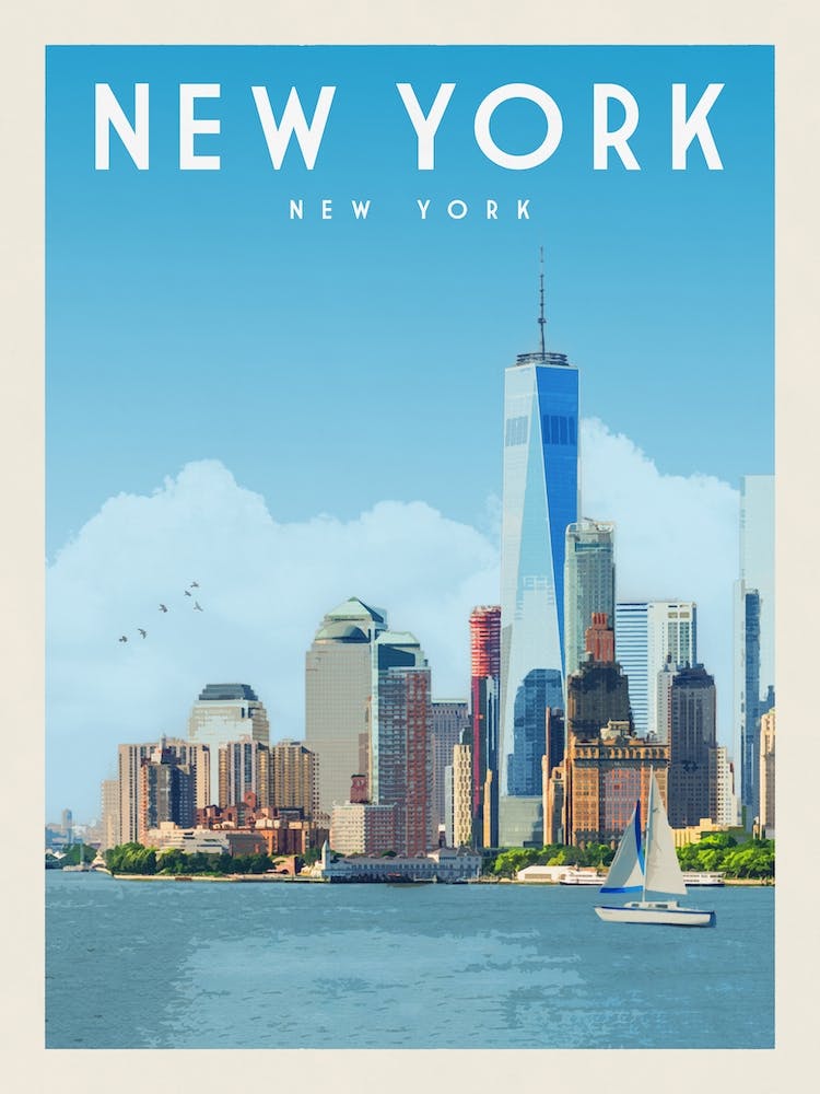 New York New York Travel Poster