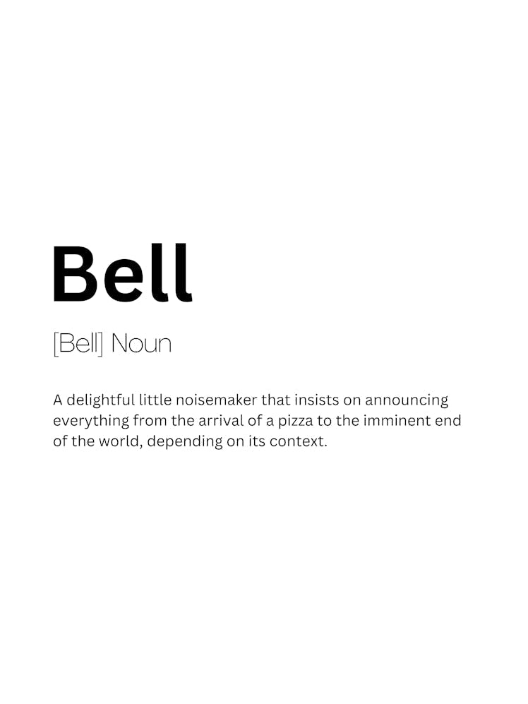 Bell Definition Meaning