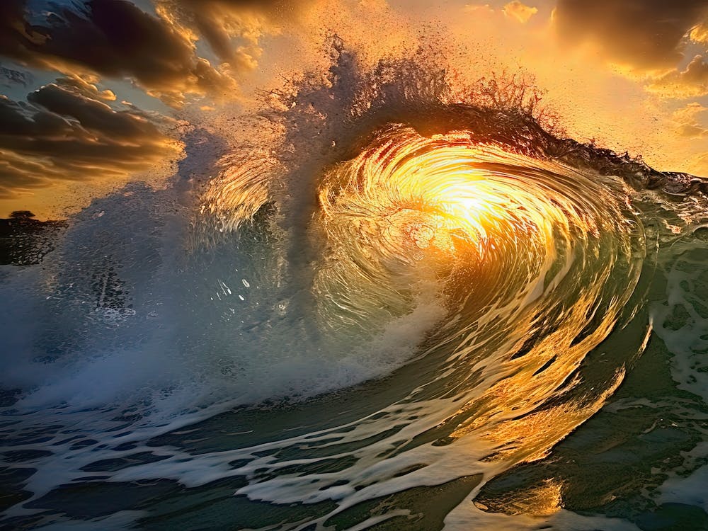 Sunset In The Ocean