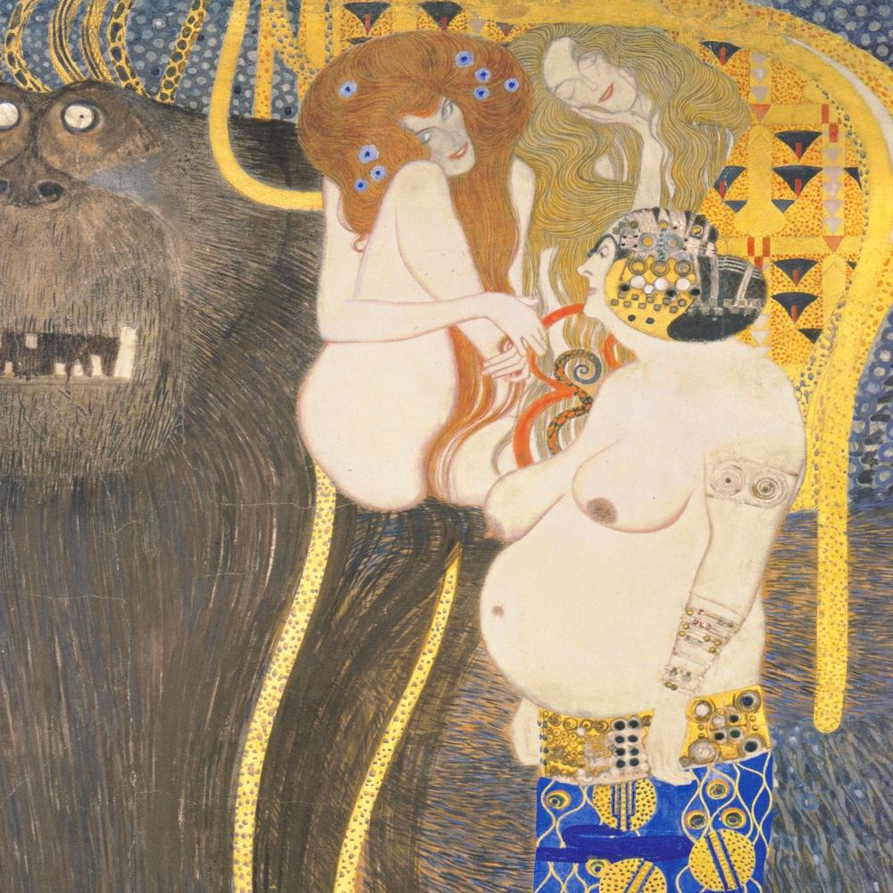 Gustav Klimt Typhoeus Und Wollust, Unkeuschheit, Unmäßigkeit