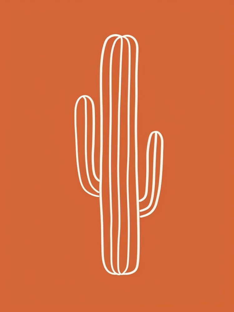 Cactus Line Drawing Organ Pipe Cactus 1