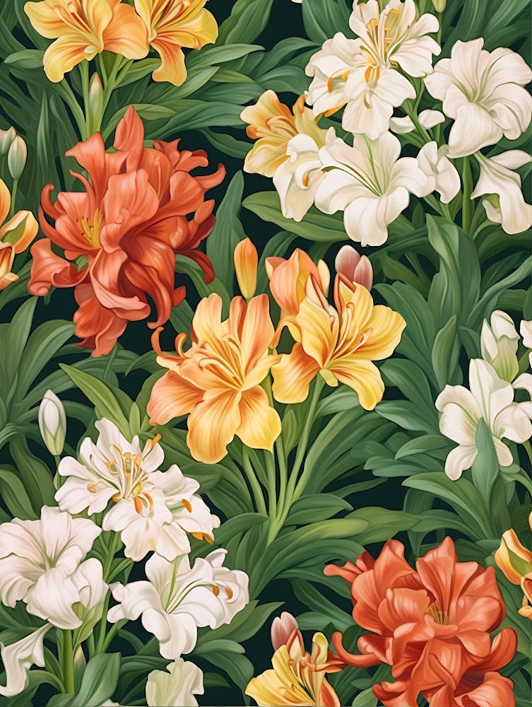 Verspielte Blumen Illustration