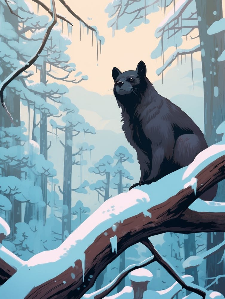 Winter Marten 1 Illustration