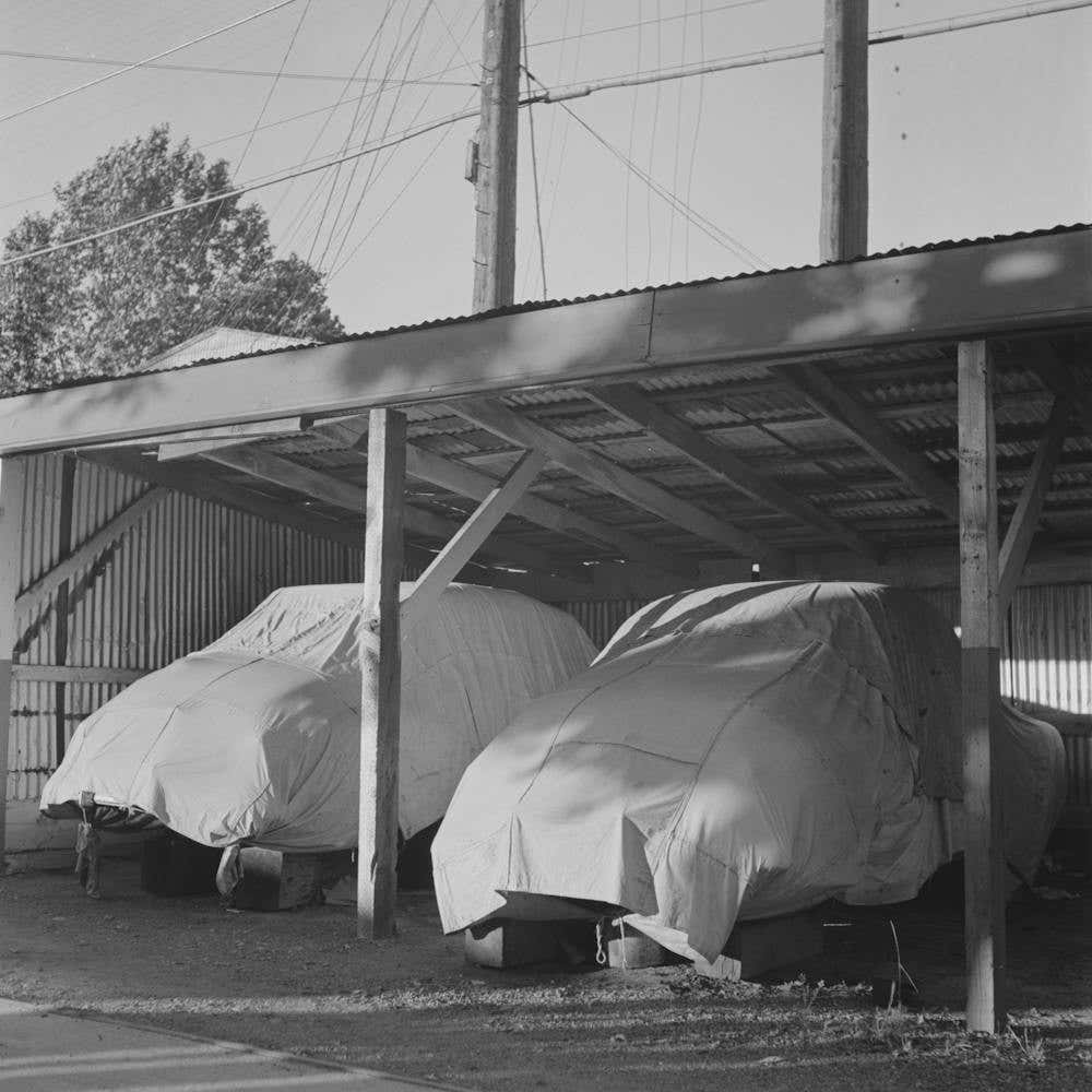 Redding, California, Automobiles In Storage For The Duration Of The War By Russell Lee