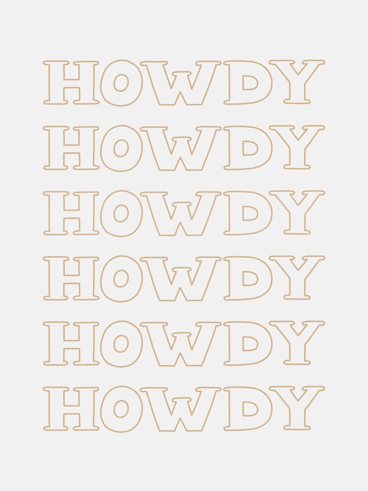Neutral Howdy