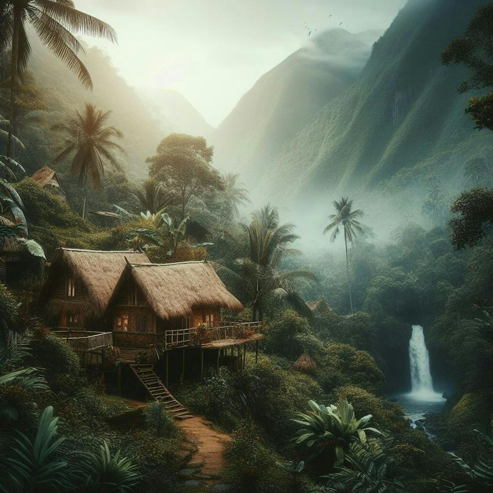 Tropical House In The Jungle