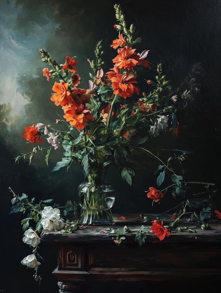 Baroque Floral Still Life Snapdragon 4