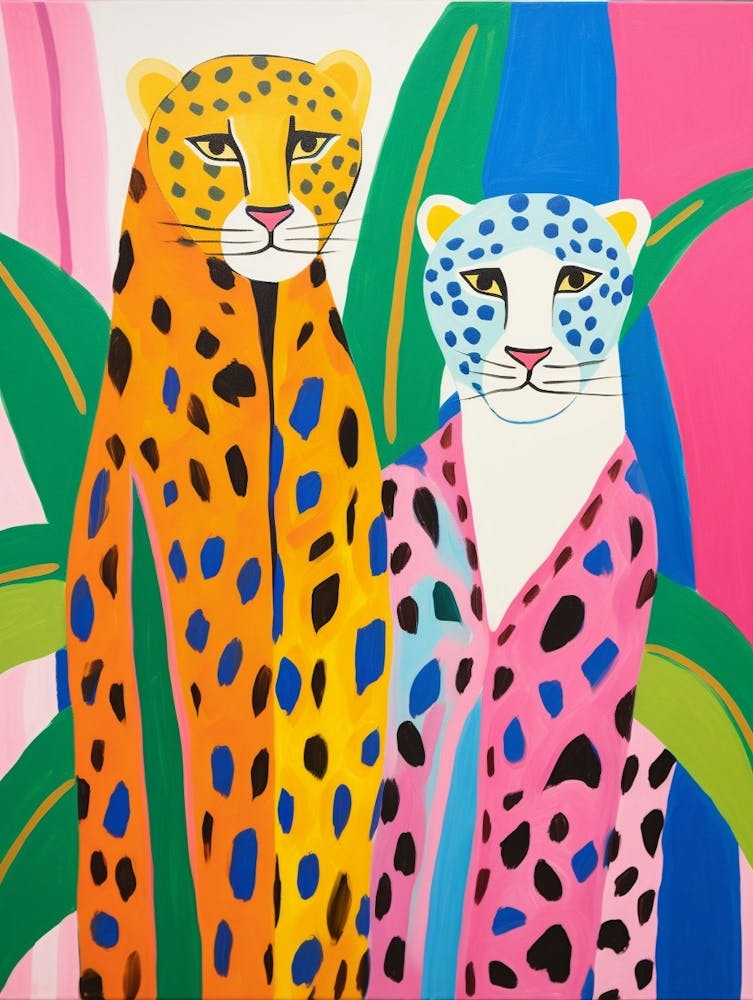 Colourful Kids Animal Art Leopard 2