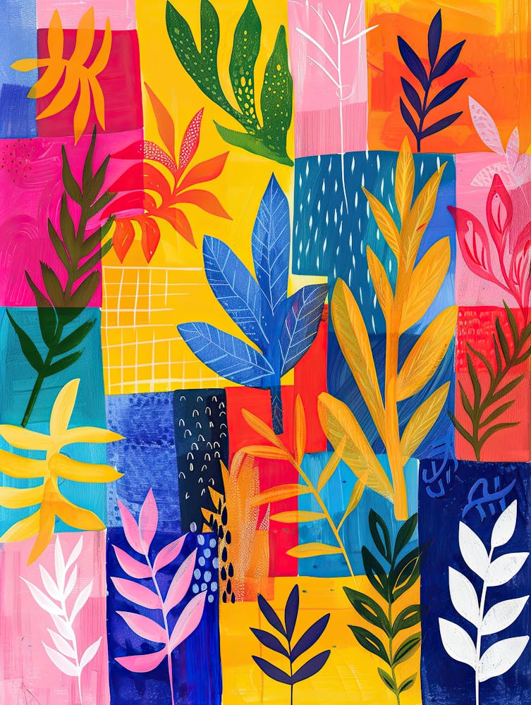 Joyful Tropics Matisse Style