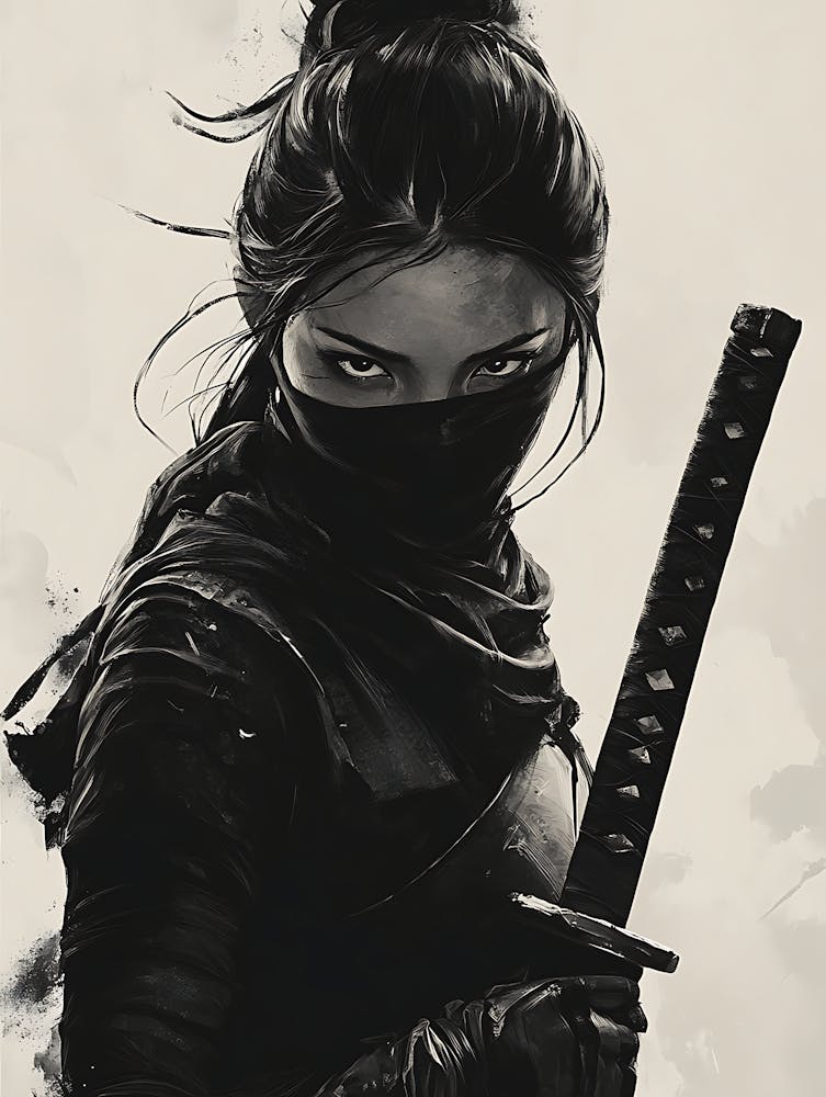 Mystery Beautiful Ninja Girl 13