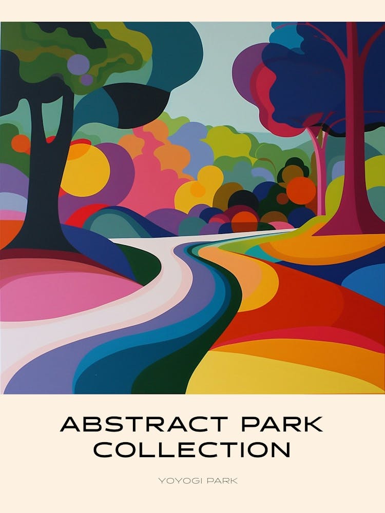 Abstract Park Collection Poster Yoyogi Park Taipei Taiwan 1