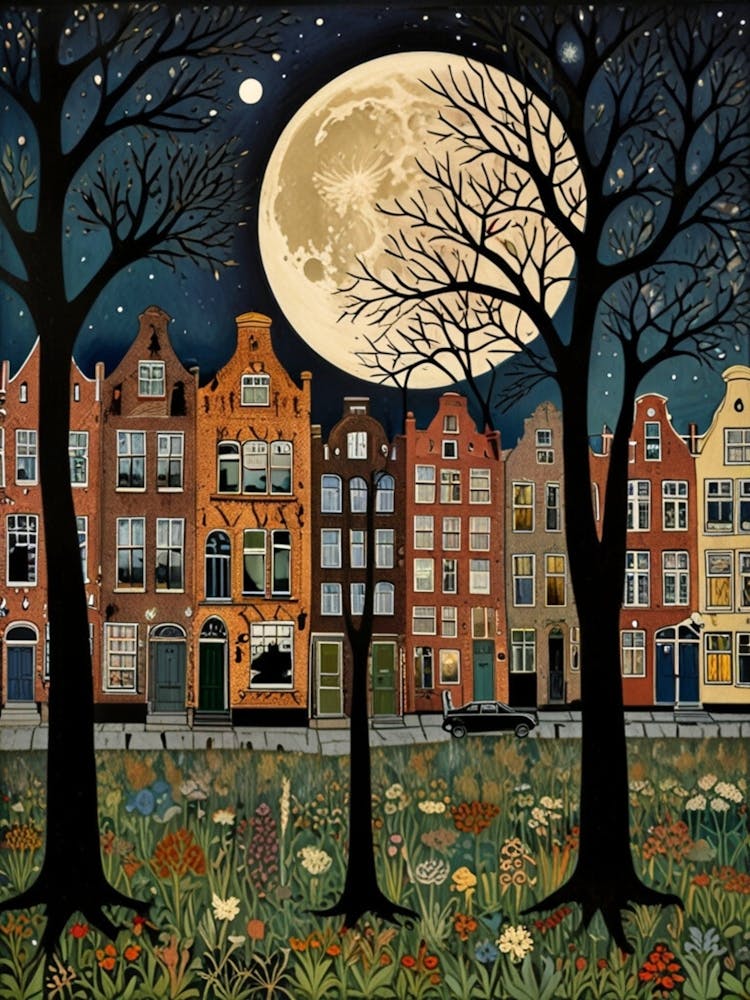 William Morris Amsterdam At Night