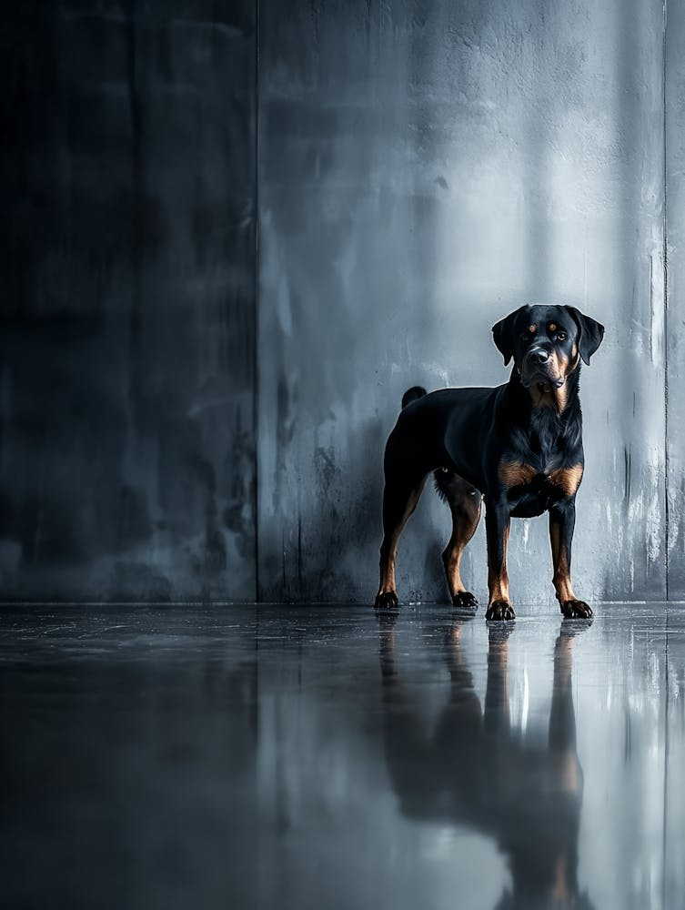 Portrait Of A Dog. Generated AI.