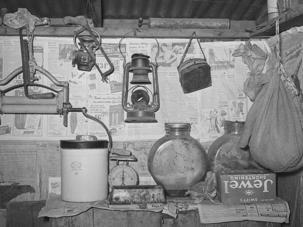 Corner Of Kitchen Of Pomp Hall, Tenant Farmer, Creek County, Oklahoma See General Caption Number 23 By Russell