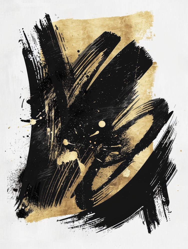 Black And Gold Canvas Print 30