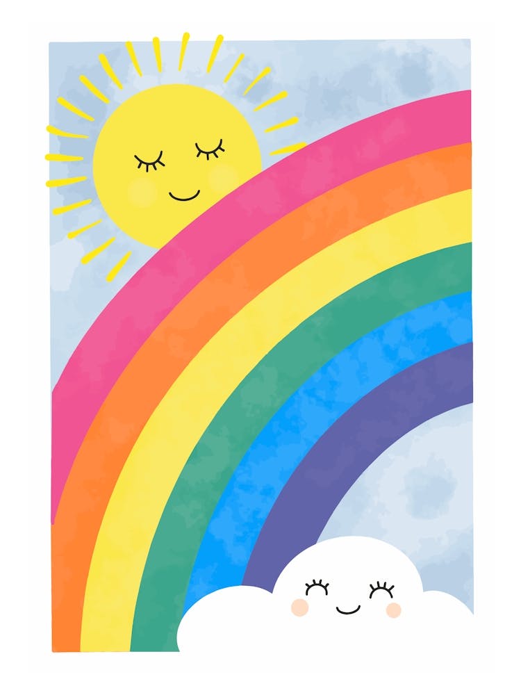 Rainbow And Sun