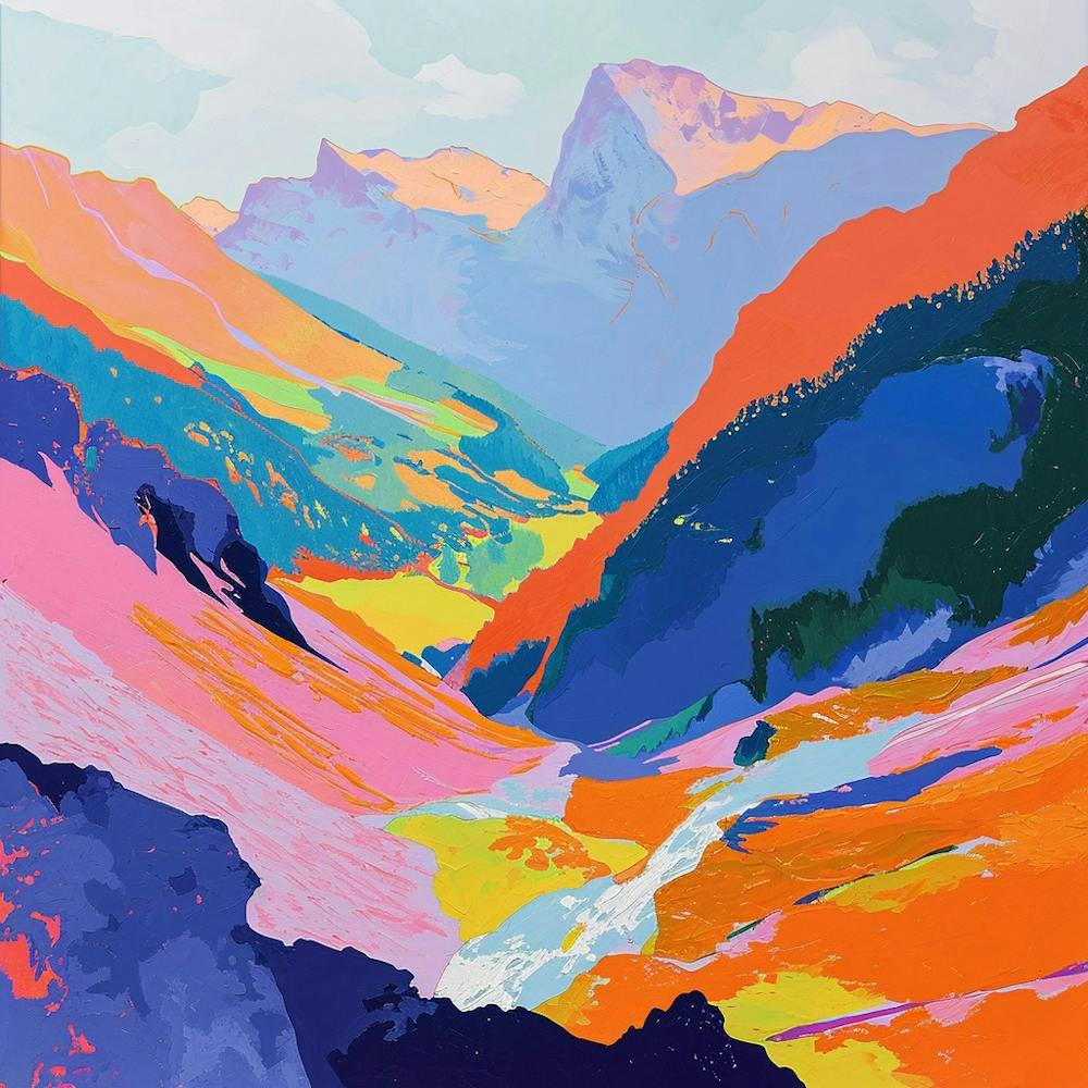 Colourful Abstract Berchtesgaden National Park Germany 1