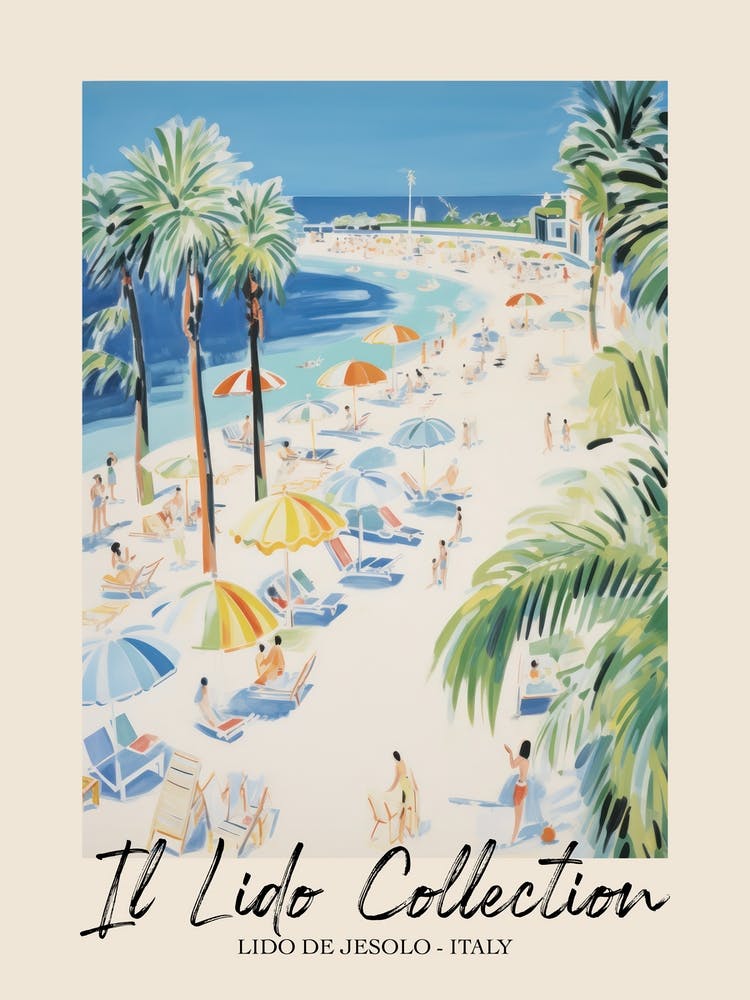 Lido De Jesolo   Italy Il Lido Collection Beach Club Poster 4