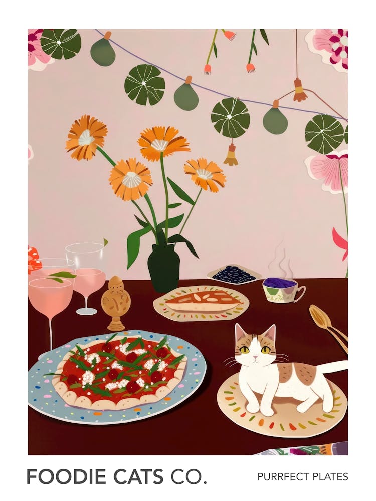 Foodie Cats Co Cat And Pizza 1