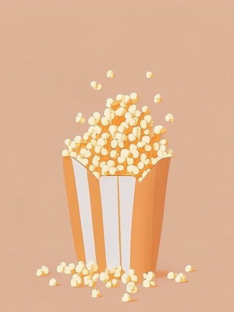 Caramel Popcorn Dessert Simplicity Flower