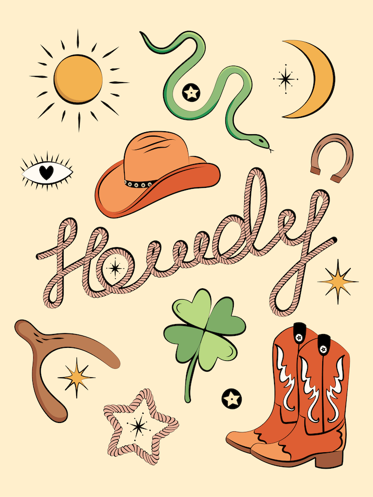 Howdy Lucky Western Charms