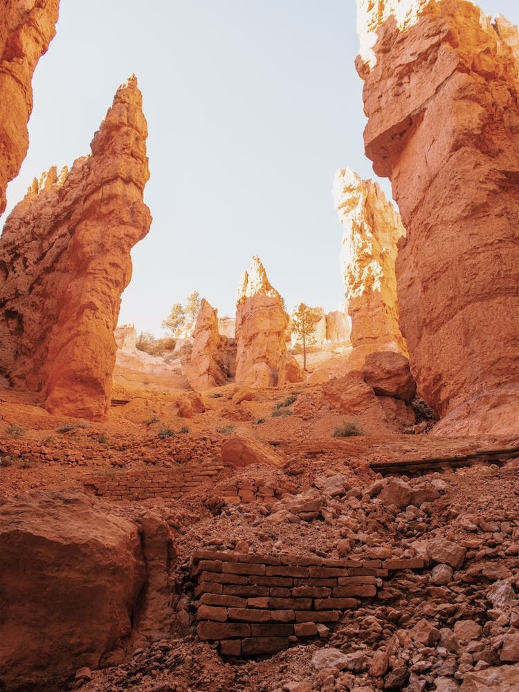 Indian Ruins In Desert