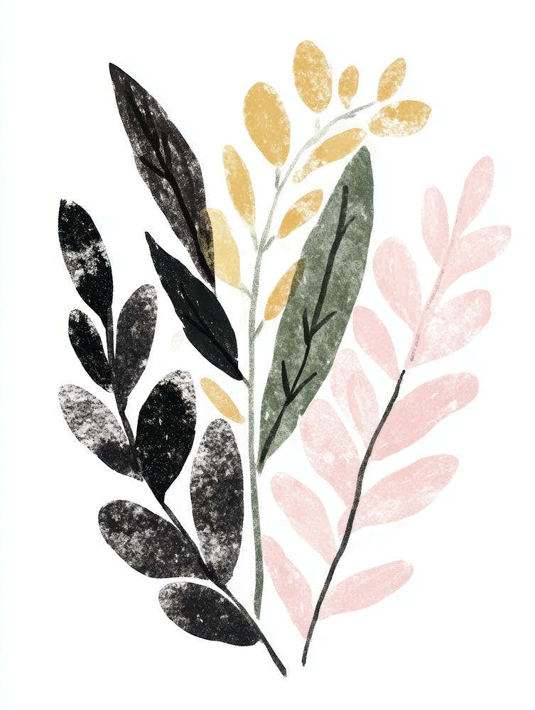 Watercolor Leaf Print