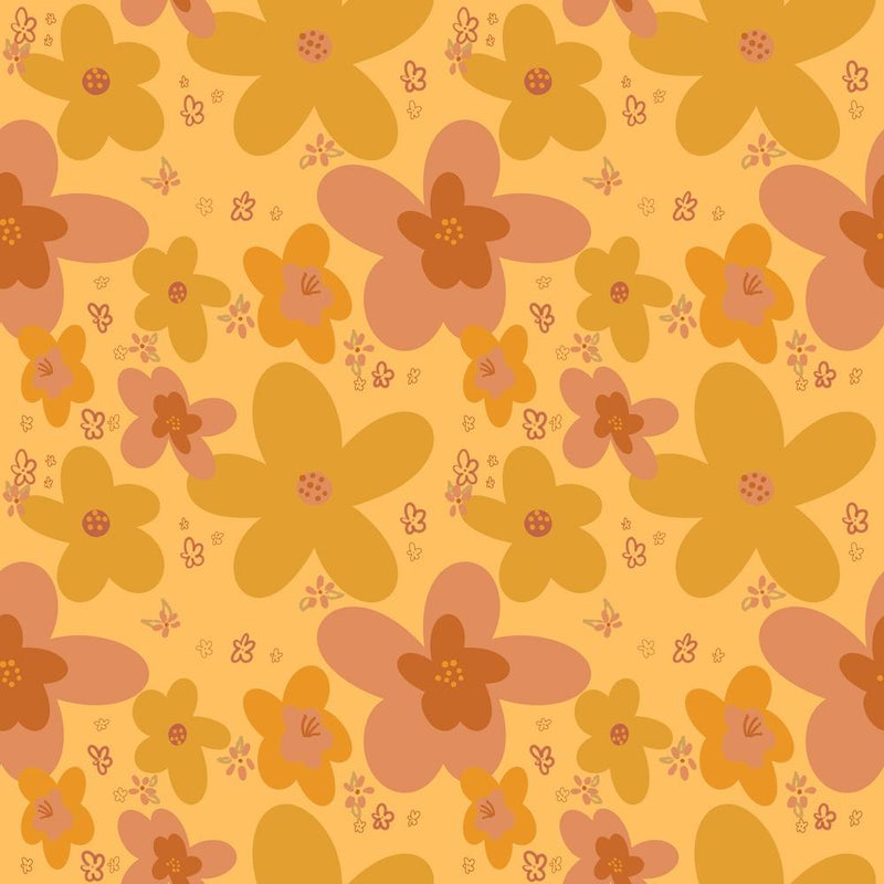 Flower Pattern Creamsicle