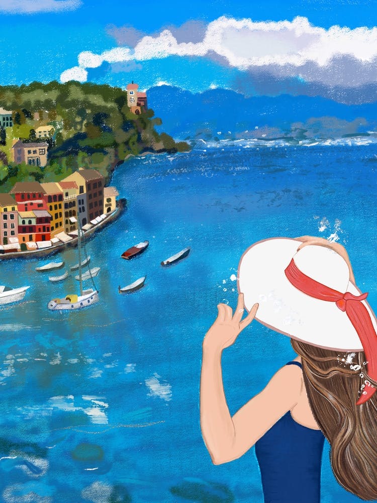 Portofino Beautiful Woman