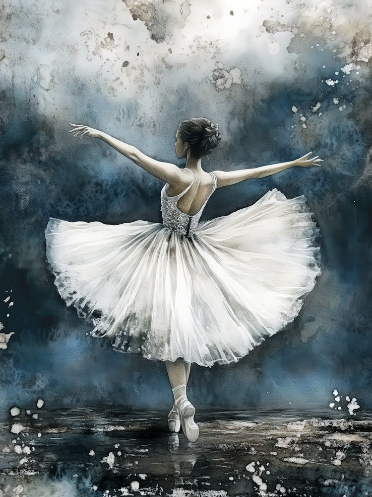 Ballerina watercolor