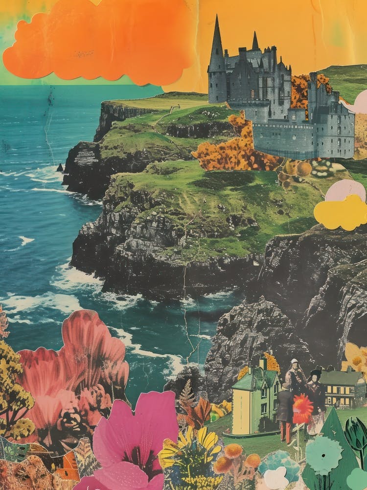 Ireland   Retro Collage Style 4