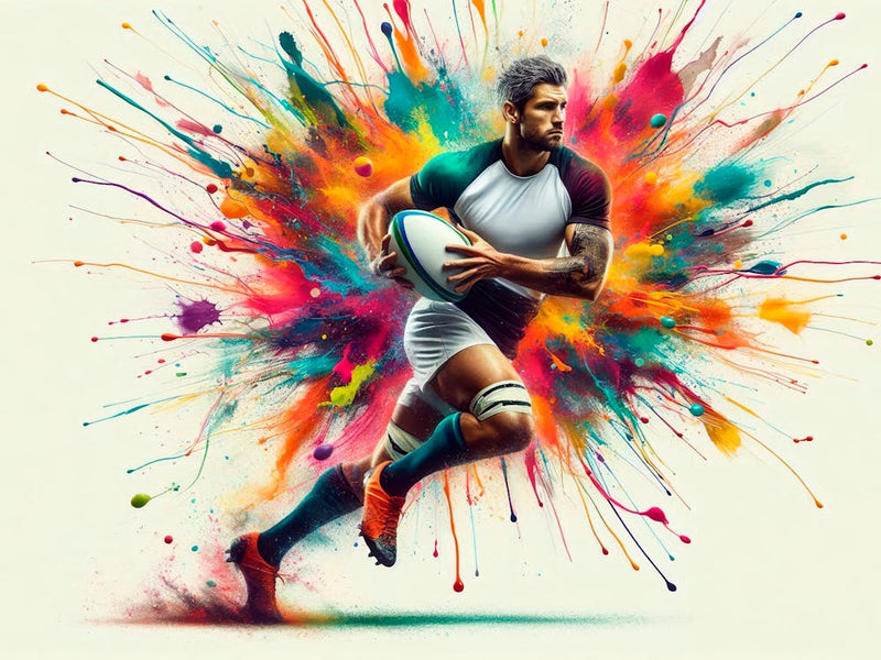 Rugby Player Running 1