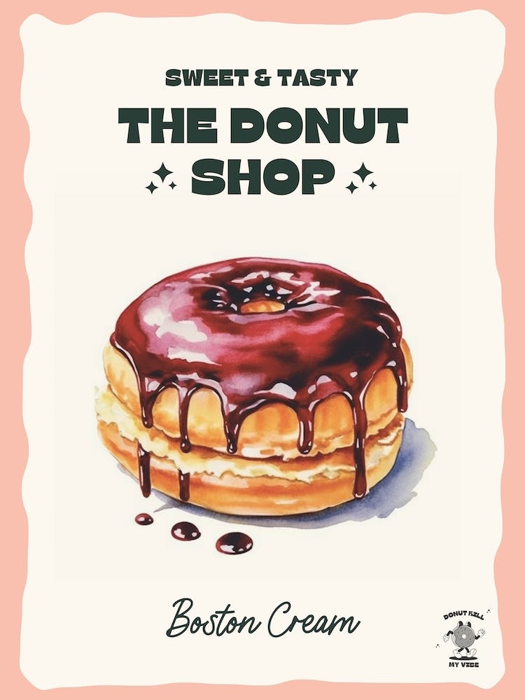 Boston Cream Donut The Donut Shop 3