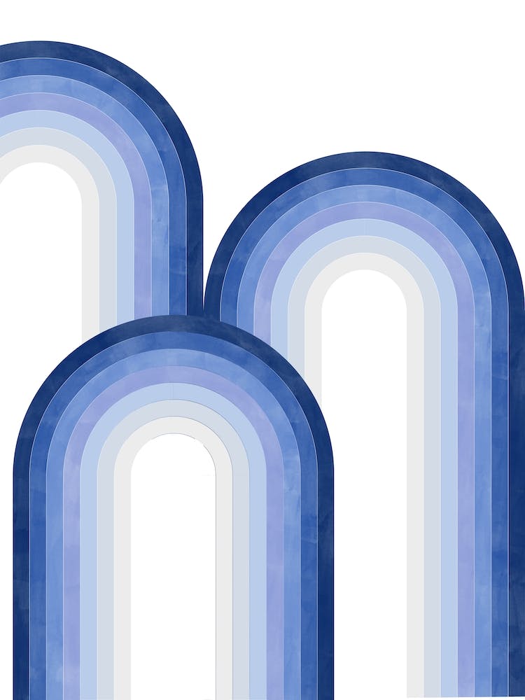 Blue Rainbows Affiche