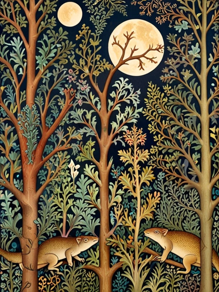 William Morris Owls In The Forest 1