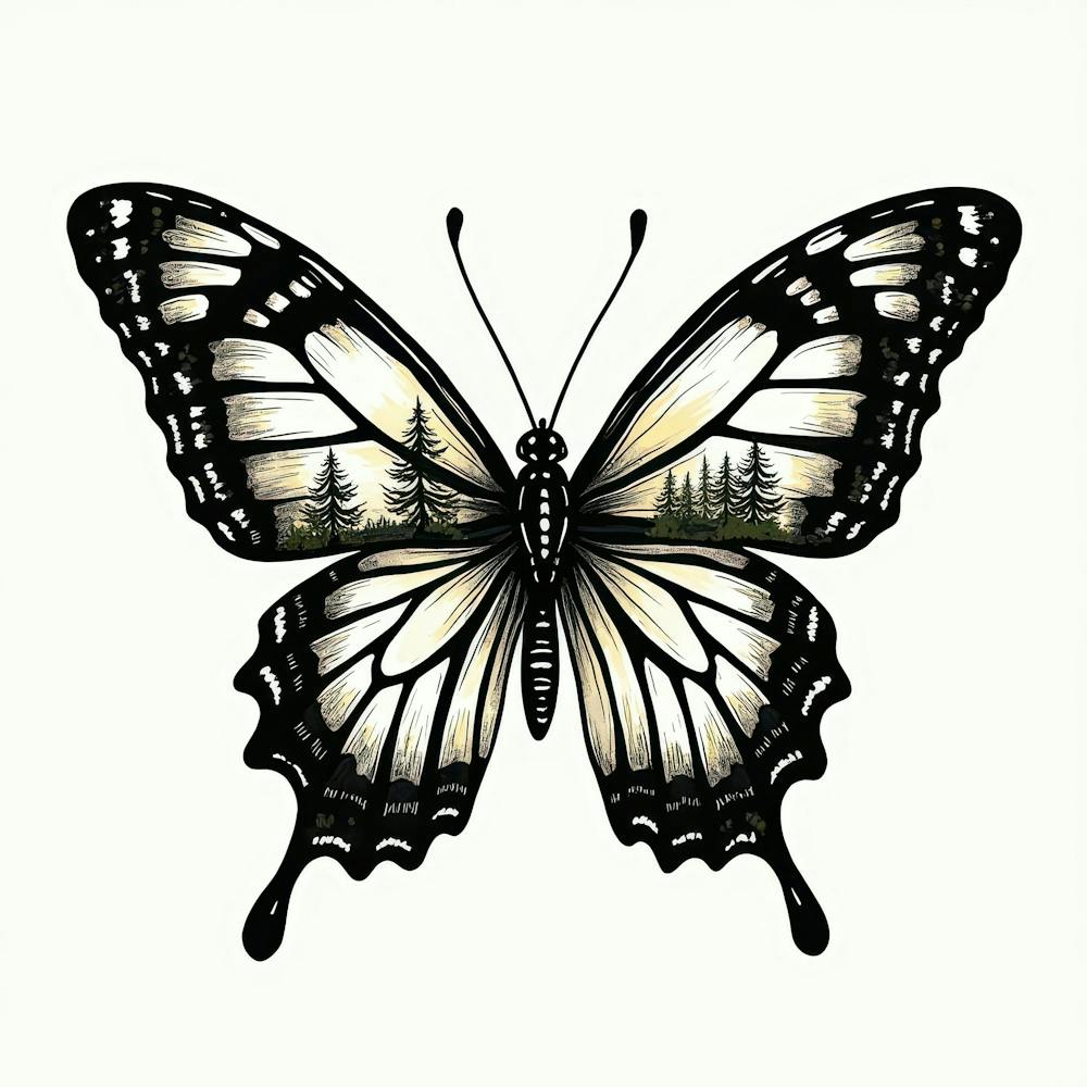 Butterfly In The Forest 4